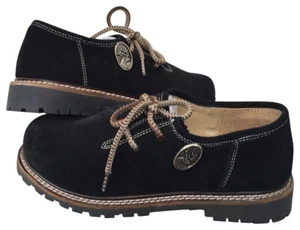 Zapatos tradicionales para hombre zapatos de avena zapatos negros cuero auténtico - hechos a mano - Imagen 1 de 9