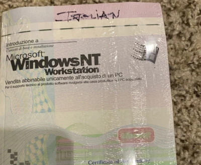 Microsoft NT Workstation Italian Brand New - Image 1 of 2