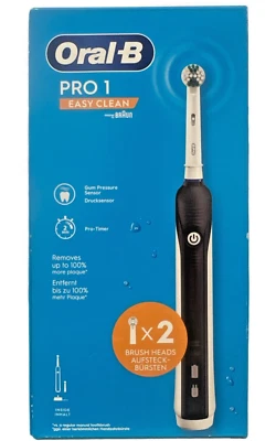Oral B Pro 1 Easy Clean Elektrische Zahnbürste schwarz - Bild 1 von 3