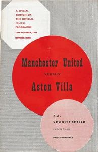 MANCHESTER UNITED V ASTON VILLA ~ FA CHARITY SHIELD ~ 22. OKTOBER 1957 - Bild 1 von 3