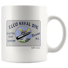 ELCO Naval Division PT Boatworks Bayonne Gate Sign Mug