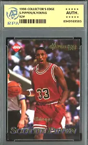 1998 Collector's Edge Scottie Pippen/Korleone Young 92# RPA Authentic - Picture 1 of 2