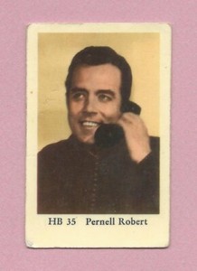 1965 Dutch Gum Card HB #35 Pernell Roberts