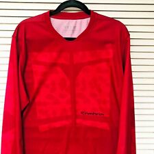 Cycling Biking Jersey XL Sombrio Duster CNMHRIN Long Sleeve Red Muted Graphic
