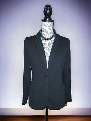 Однобортный повседневный блейзер Elie Tahari на одной пуговице размер M/черный - Изображение 1 из 4