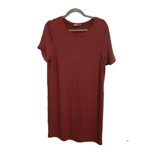 Everly Maroon A Lined Dress Women's Sz Large - Picture 1 of 8