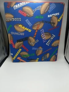 football card album binder 2.5 Inch Binder Fabric Over It. Hold Cards Or School - Picture 1 of 10