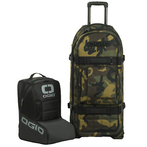 OGIO RIG 9800 PRO Woody Camo Luggage Wheeled Gear Bag with MX Boot Bag