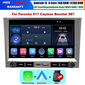 Für Porsche Cayman Boxster 987 CarPlay Autoradio Navigation GPS Android 13 Video - Bild 1 von 21