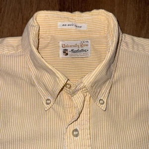 Camicia Manhattan vintage uomo grande anni 60 taglio contorno corpo Seersucker Atomic MCM - Foto 1 di 18