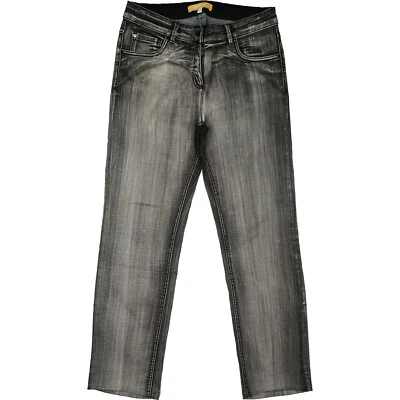 BIBA Damen Stretch Jeans Hose Straight Leg mid Rise Gr. L 40 W31 L28 used grau - Bild 1 von 4