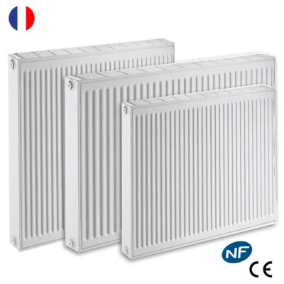 Radiateur eau chaude réversible Acier Blanc Type 21 Chauffage central DE DIETRI - Photo 1/4