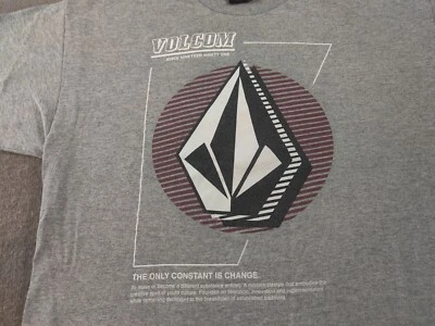 Vintage Volcom Gray T Shirt Mens L Y2K "The Only Constant is Change" Graphic Tee - Image 1 of 4