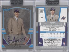 2003-04 Bowman Signature Silver /249 Aleksandar Pavlovic #68 Rookie Auto RC