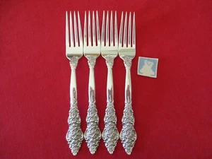 (4) 1847 Rogers Silverplate Tafelgabeln, 1971 Silber Renaissance Stk#R - Bild 1 von 4