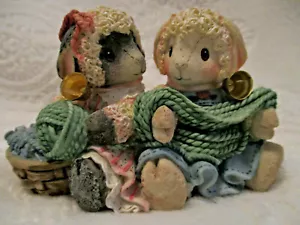 Collectible~Mary Had a Little Lamb~Closes Knit Friends~Enesco~1995~#159727 - Picture 1 of 9