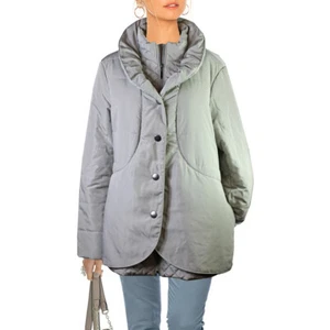 CENTIGRADE Lagenlook Feminine Steppjacke Wattierte Winter Jacke Grau NEU Gr.42  - Bild 1 von 4