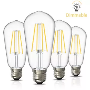 E26 LED Edison Bulb 6W 2700K Dimmable Vintage Pendant Wall Sconce Table Lighting - Picture 1 of 10