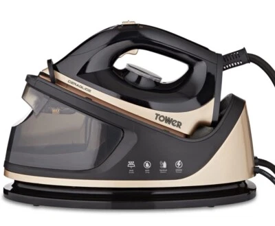 Tower T22023GLD CeraGlide 2700 Watt Steam Generator Iron Black - Image 1 of 4