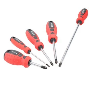 Pozi PZ Screwdriver with Magnetic Tip Rubber Handle PZ0 PZ1 PZ2 - Picture 1 of 6