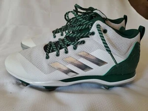 Adidas Herren Power Alley 5 Mittel Baseball Stollenschuh weiß grün Größe 15 US 5S5 - Bild 1 von 6