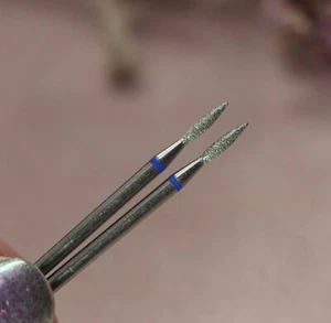 Nagel Bohrer Diamant 1,8 mm mittelblau Flamme Nagelhaut Maniküre 1 Stück - Bild 1 von 2