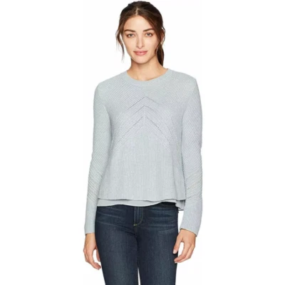 Lucky Brand Sweater Womens Small April Moon Blue Nico Pullover Knit Casual - Image 1 of 4