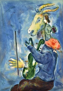 PRINTEMPS - MARC CHAGALL - FRÜHLING - KÜHLSCHRANK FOTOMAGNET - Bild 1 von 3