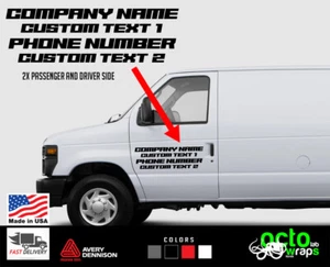 Fit Ford E150 E250 E350 econoline van wagon door side decal sticker cargo tire - Picture 1 of 5