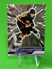❄️❄️UD Series 1 Hockey Young Guns Outburst Silver #244 Cole McWard, Canucks!❄️❄️