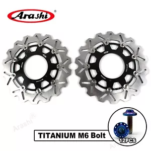 Front Brake Discs + Mounting Bolts For BMW F800GS ABS 2009 - 2018 2011 2012 2013 - Picture 1 of 10