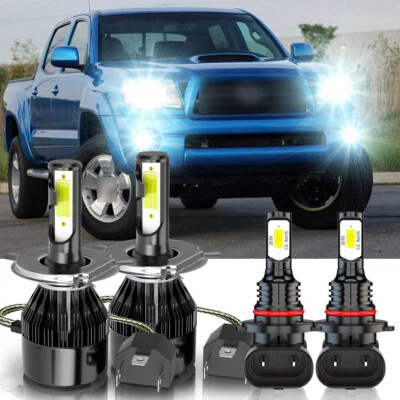 Kit combinado de faros LED haz alto/bajo + bombilla antiniebla para Toyota Tacoma 2005-2011 Foto 1 de 4
