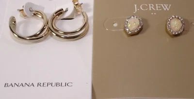 Pendientes de aro iridiscentes para mujer Banana Republic J.Crew J.Crew nuevos con etiquetas Foto 1 de 4