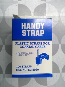 Handy Strap CC-2020 6/U Dual Cable Coaxial Straps .305" x .594" *Free Shipping* - Picture 1 of 2