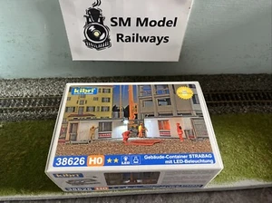 Kibri 38626 HO Scale Baustelle Bürocontainer & Zaun mit LED Beleuchtung - Bild 1 von 4
