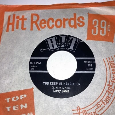♫Hear♫ EX RARE Rich Ward For Once in My Life (HIT 107/108) Deep Northern Soul 45 - Image 1 of 4