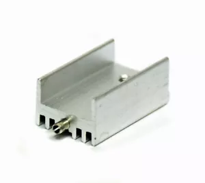 10pc Transistor TO-220 Aluminum Heat Sink * 15x10.5mm WxD H=25mm Natural + Pin - Picture 1 of 6