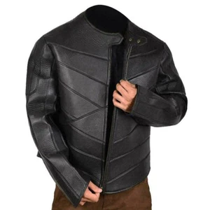 Mens Motor Bike Racing Cowhides Riding Motorcycles Leather Jacket Padded - Bild 1 von 3
