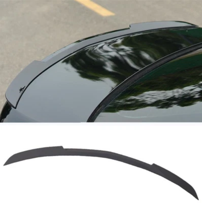 Para Cadillac CT6 2019 2020 2021 preto brilhante porta-malas traseiro spoiler asa acabamento labial 1x - Imagem 1 de 4