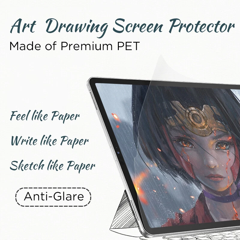 Art Paper Feel PET Screen protector for iPad 7 8 9 Air Mini 4 5 6 Pro 11 12.9" - Image 1 of 4