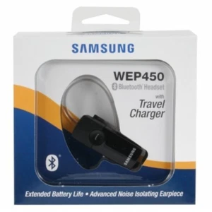 Samsung WEP450 Black Ear-Hook Headsets, Brand New in Box, Black - Photo 1 sur 1