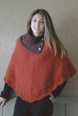 Fiber Trends Knitting Pattern AC-70 Laura's Poncho 2 sizes - Image 1 of 3