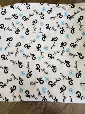 The Cat in the Hat Movie Cotton Knit Jersey with Official Logo Pattern 4 Yards - Image 1 of 4