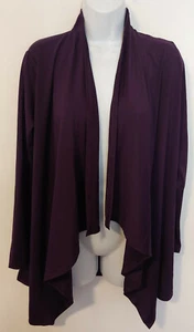 Lands End Blackberry Lila LS Cardigan Pullover Schwimmen Cover Up S 6 8 NEU - Bild 1 von 4