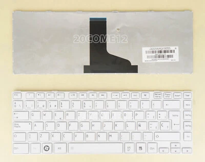 Teclado espanhol SP quadro branco para Toshiba C805 C805D C840C C840D C845 C845D - Imagem 1 de 2