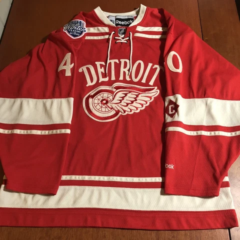 Reebok Henrik Zetterberg Detroit Red Wings 2014 Winter Classic NHL Jersey XXL Cover