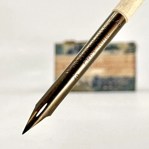 x2 Joseph Gillotts 659 Crow quill Dip Pen Nib Hand Grind Vtg Ex Fine Lithograph - Picture 1 of 2