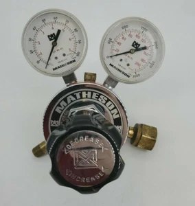 Matheson Model 8-320 Pressure Regulator Dual Gauges 0-100 & 0-3000 PSI - Picture 1 of 12