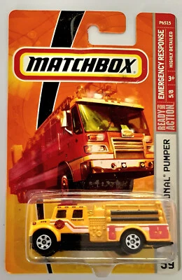 Matchbox 2008 International Pumper Fire Truck MBX Emergency Response 1:64 Scale - Image 1 of 4