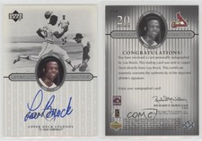 2000 Upper Deck Legends Legendary Signatures Lou Brock #S-LB Auto HOF